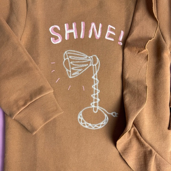 I Love J Girls Sweatshirt Fleece Dress - NWT Korean Clothing Brand - Size 4T - Picture 2 of 9